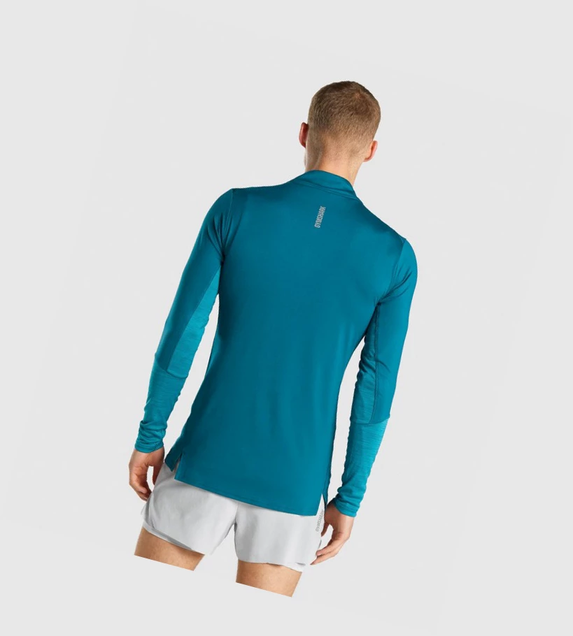 Gymshark Speed 1/4 Zip Klær Herre Turkis | FDJEMZ517