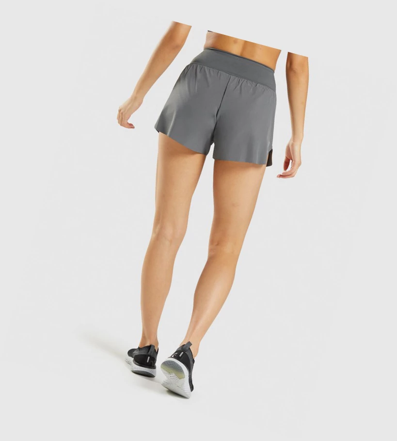 Gymshark Speed Shorts Dame Grå | TZULFC814