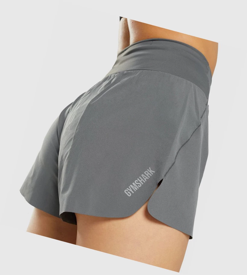 Gymshark Speed Shorts Dame Grå | TZULFC814