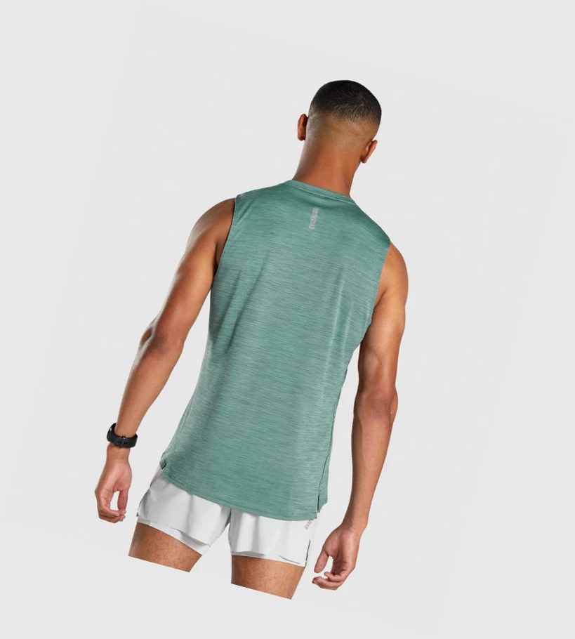 Gymshark Speed Singlet Herre Mørke Grønn | TPUHQG257