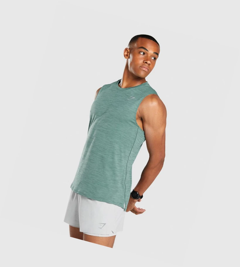 Gymshark Speed Singlet Herre Mørke Grønn | TPUHQG257