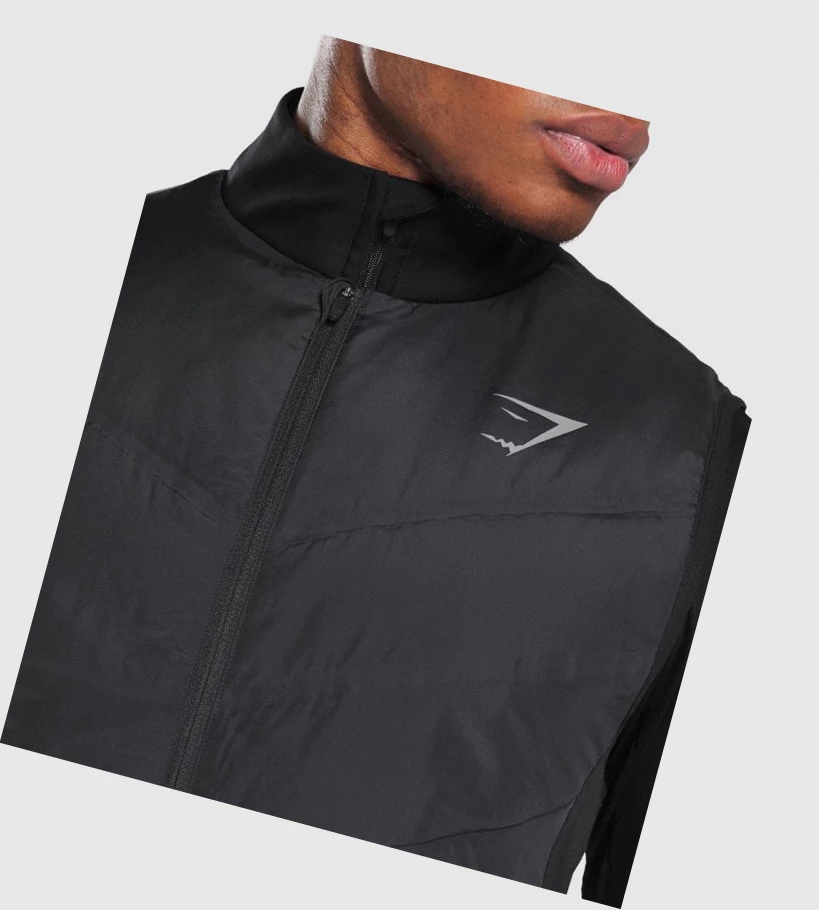 Gymshark Speed Vest Klær Herre Svarte | STYEOZ780