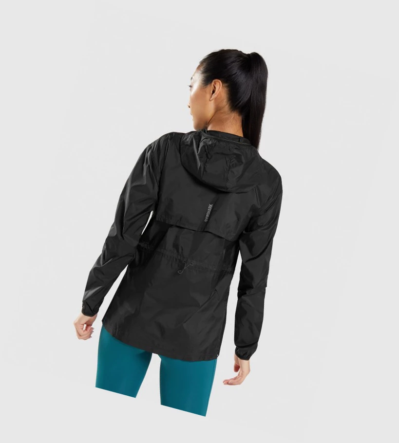 Gymshark Speed Windbreaker Klær Dame Svarte | CGFVJK956