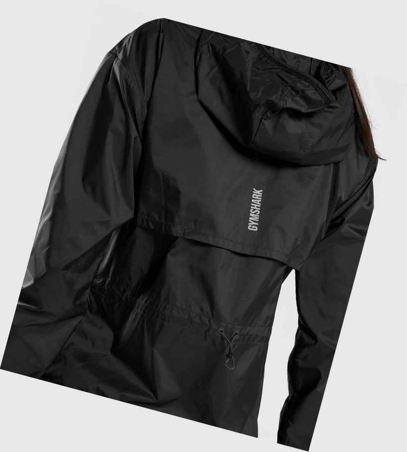 Gymshark Speed Windbreaker Klær Dame Svarte | CGFVJK956