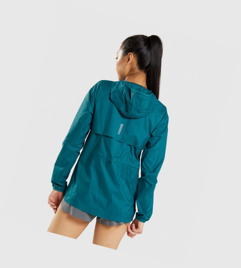 Gymshark Speed Windbreaker Klær Dame Turkis | SOKVBJ152