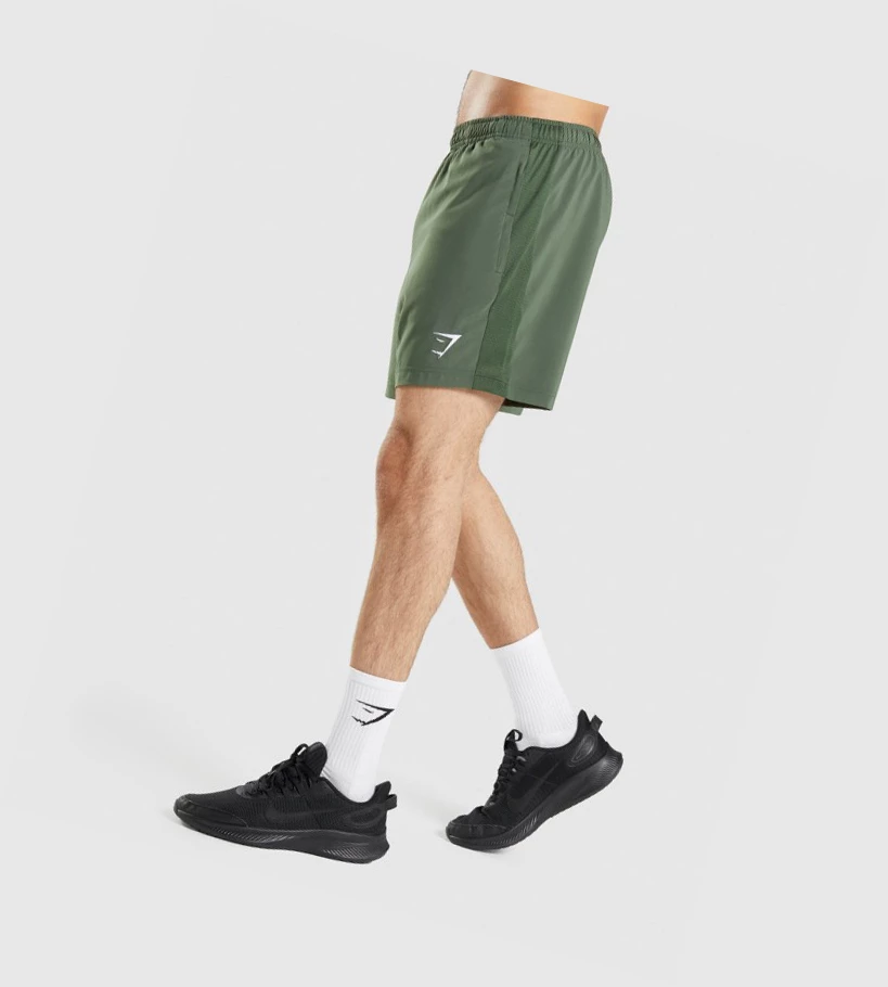 Gymshark Sports Shorts Herre Grønn | BWPEHA253