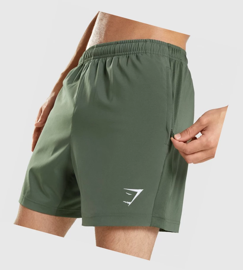 Gymshark Sports Shorts Herre Grønn | BWPEHA253