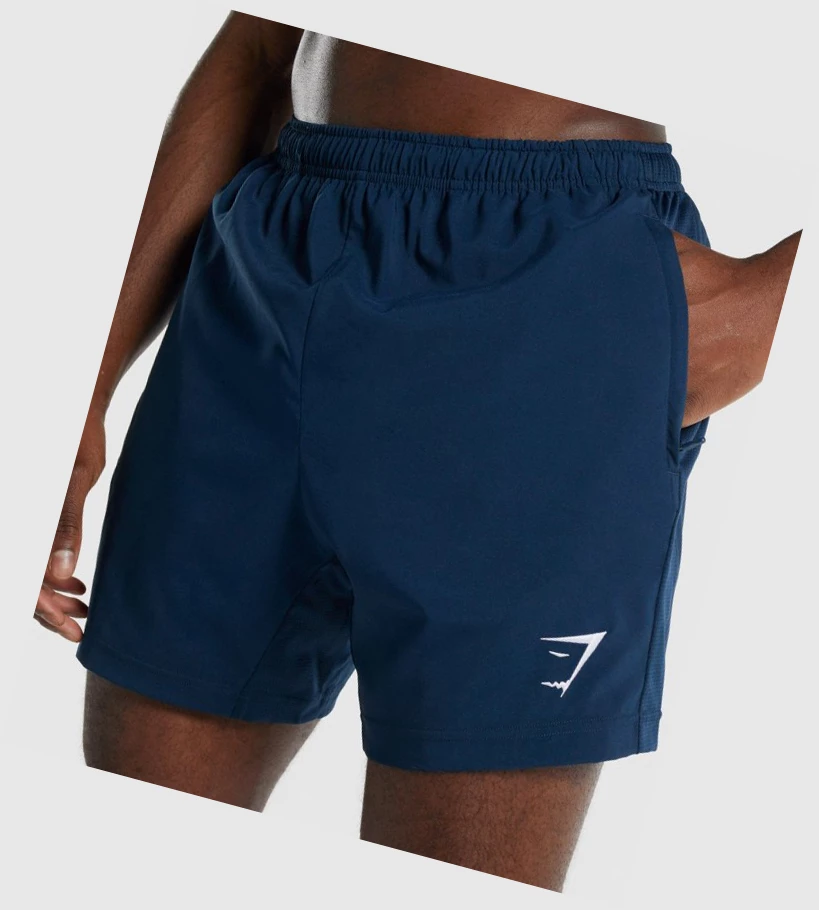 Gymshark Sports Shorts Herre Marineblå | IXPMDE920