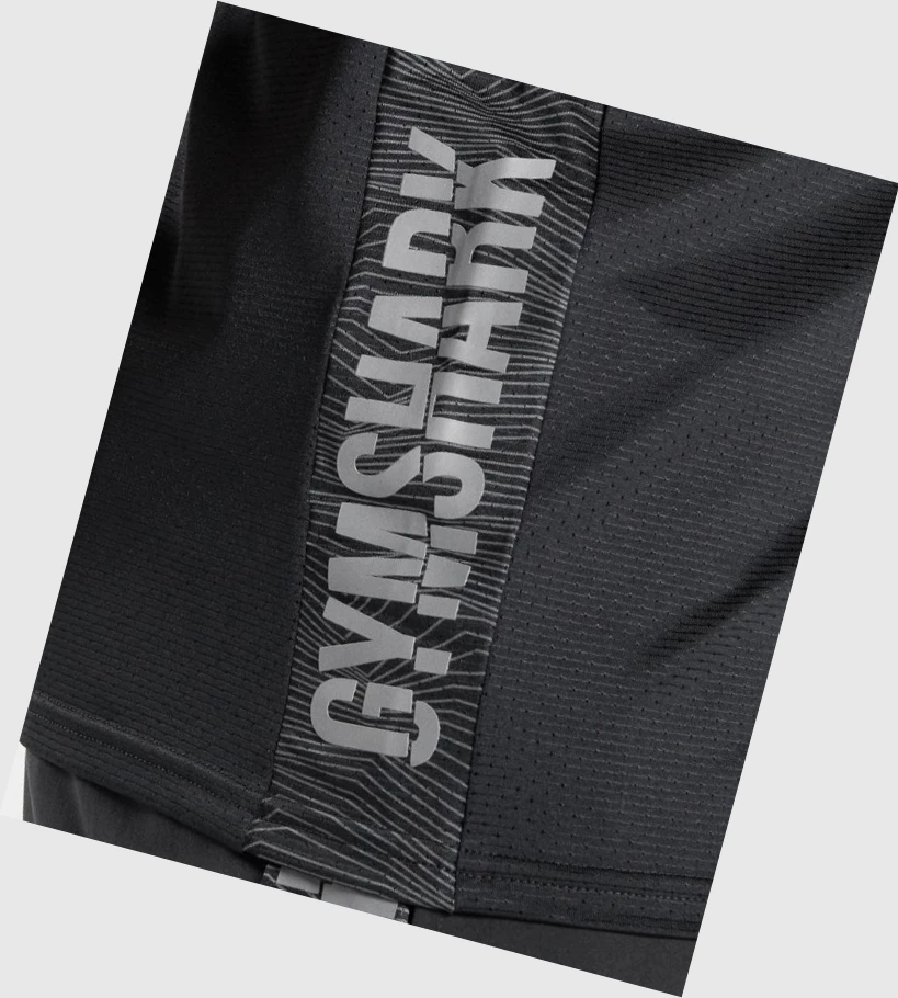 Gymshark Sports Singlet Herre Svarte | WJNHUF517