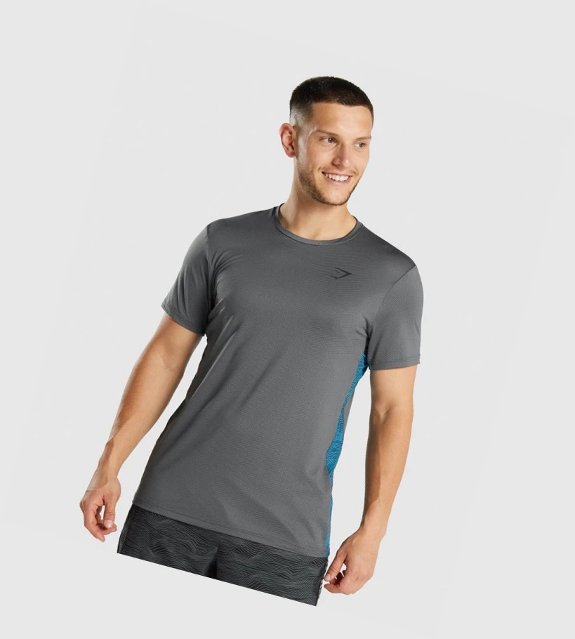 Gymshark Sports T-skjorte Herre Grå | FHZLJB509