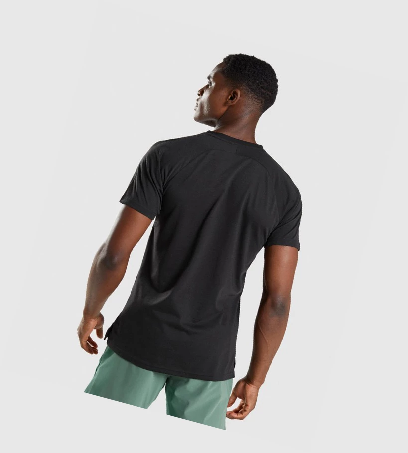 Gymshark Studio T-skjorte Herre Svarte | VXPNMG720