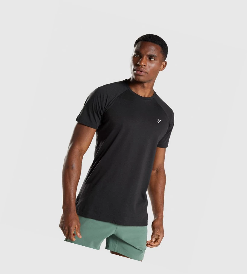 Gymshark Studio T-skjorte Herre Svarte | VXPNMG720