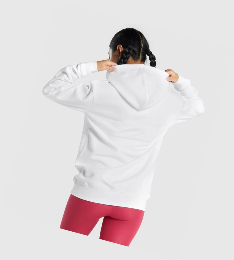 Gymshark Sundae Grafiske Oversized Klær Dame Hvite | IDLCOT140