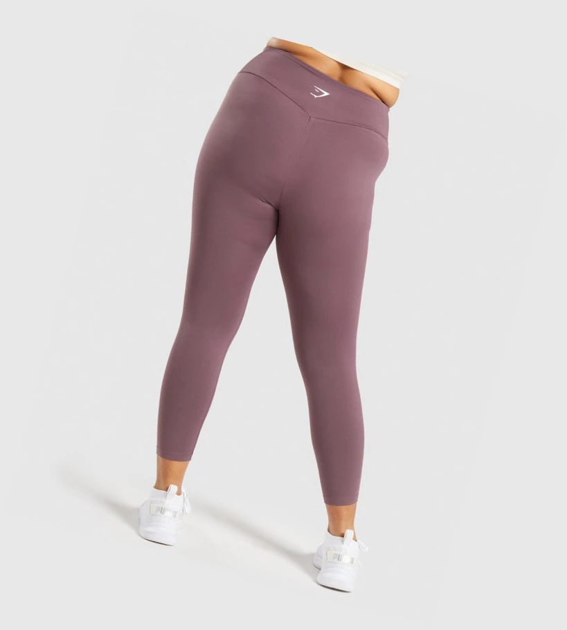 Gymshark Trenings 7/8 High Waisted Leggings Dame Brune | CRONHL436