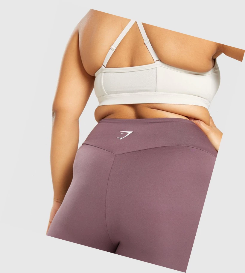 Gymshark Trenings 7/8 High Waisted Leggings Dame Brune | CRONHL436