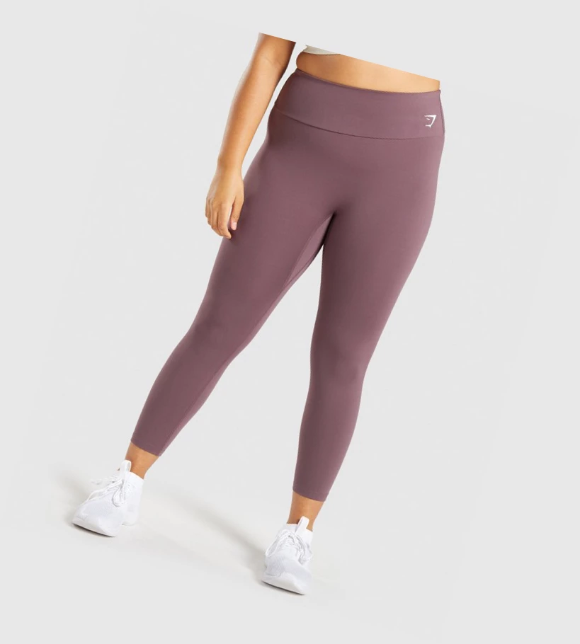 Gymshark Trenings 7/8 High Waisted Leggings Dame Brune | CRONHL436