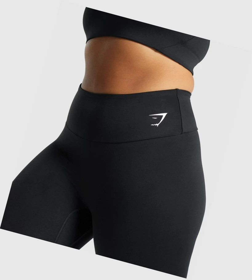 Gymshark Trenings 7/8 High Waisted Leggings Dame Svarte | EMRFSL572