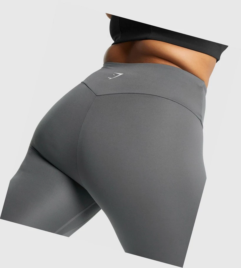 Gymshark Trenings 7/8 High Waisted Leggings Dame Grå | LOPCSU186