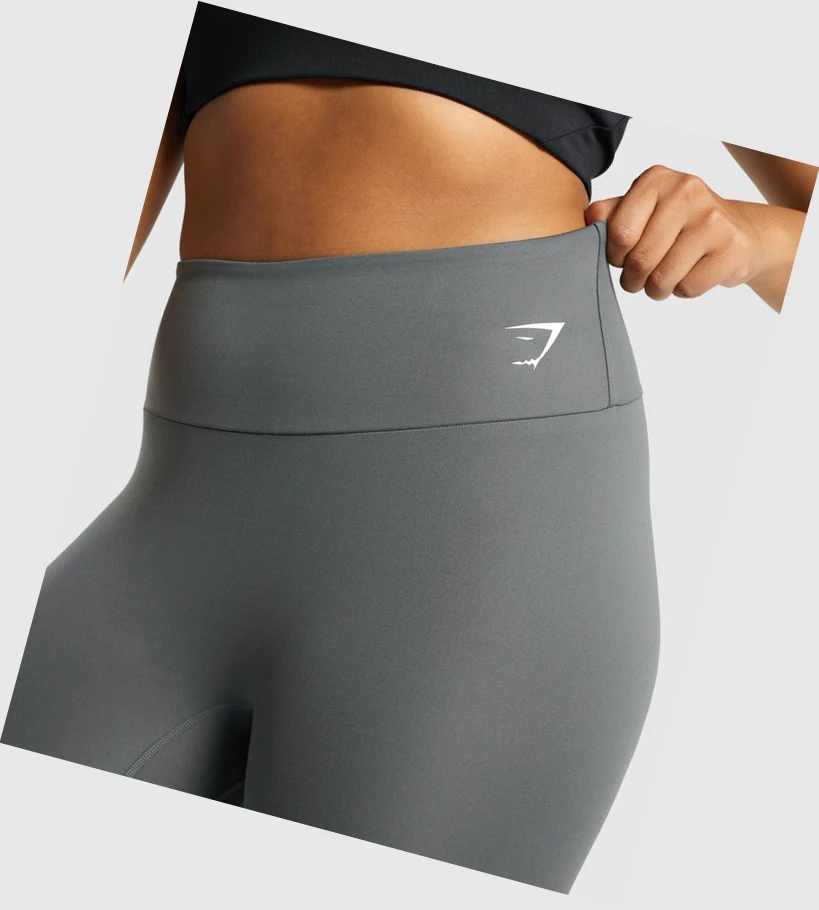 Gymshark Trenings 7/8 High Waisted Leggings Dame Grå | LOPCSU186