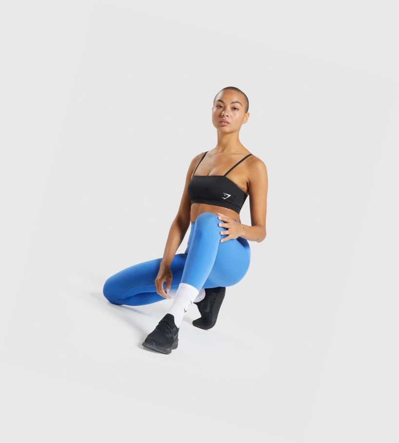 Gymshark Trenings Bandeau Sports Bh Dame Svarte | LSTRXK678