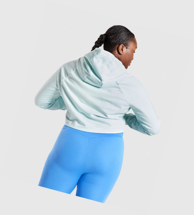 Gymshark Trenings Cropped Klær Dame Lyse Grønn | ONWSMV043