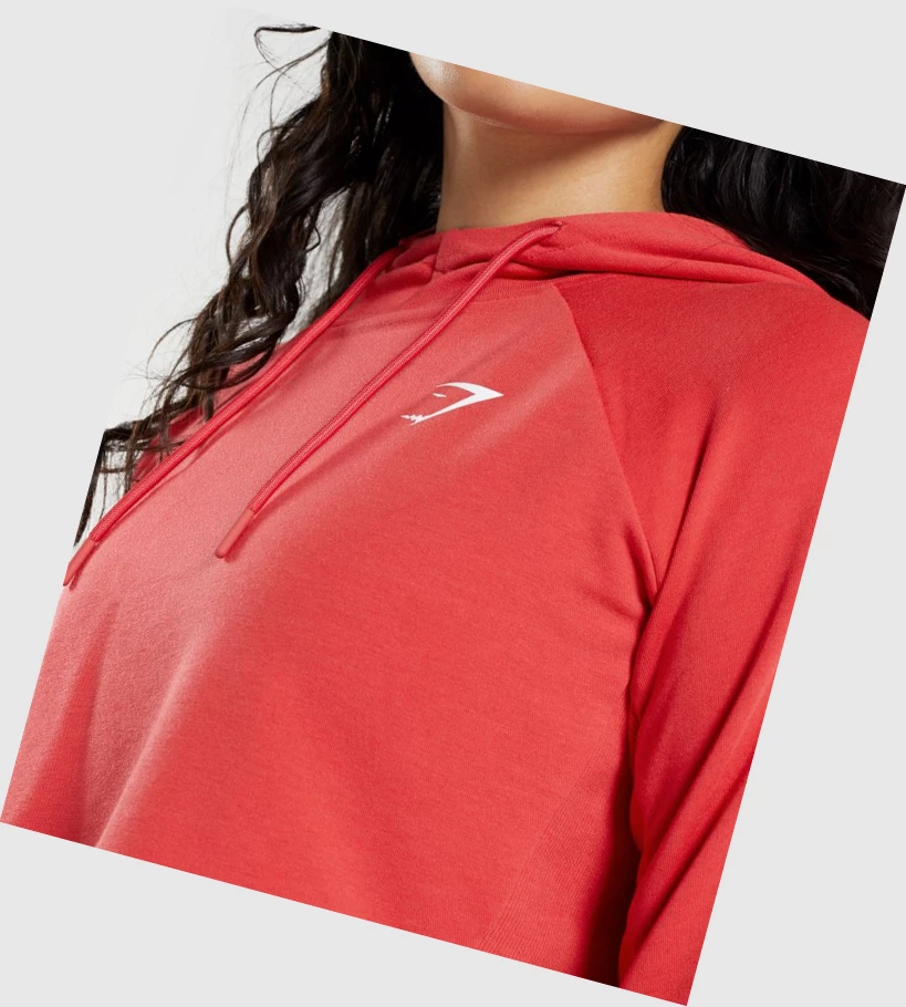 Gymshark Trenings Cropped Klær Dame Rød | YFDKTQ607