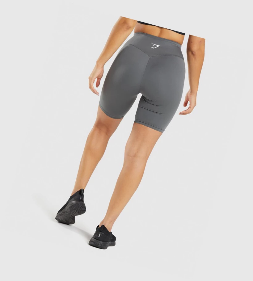 Gymshark Trenings Cycling Shorts Dame Grå | VXESHL684