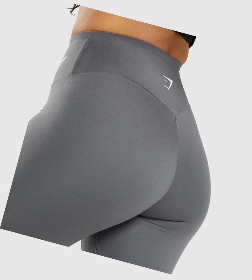 Gymshark Trenings Cycling Shorts Dame Grå | VXESHL684