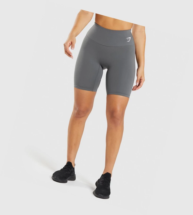 Gymshark Trenings Cycling Shorts Dame Grå | VXESHL684