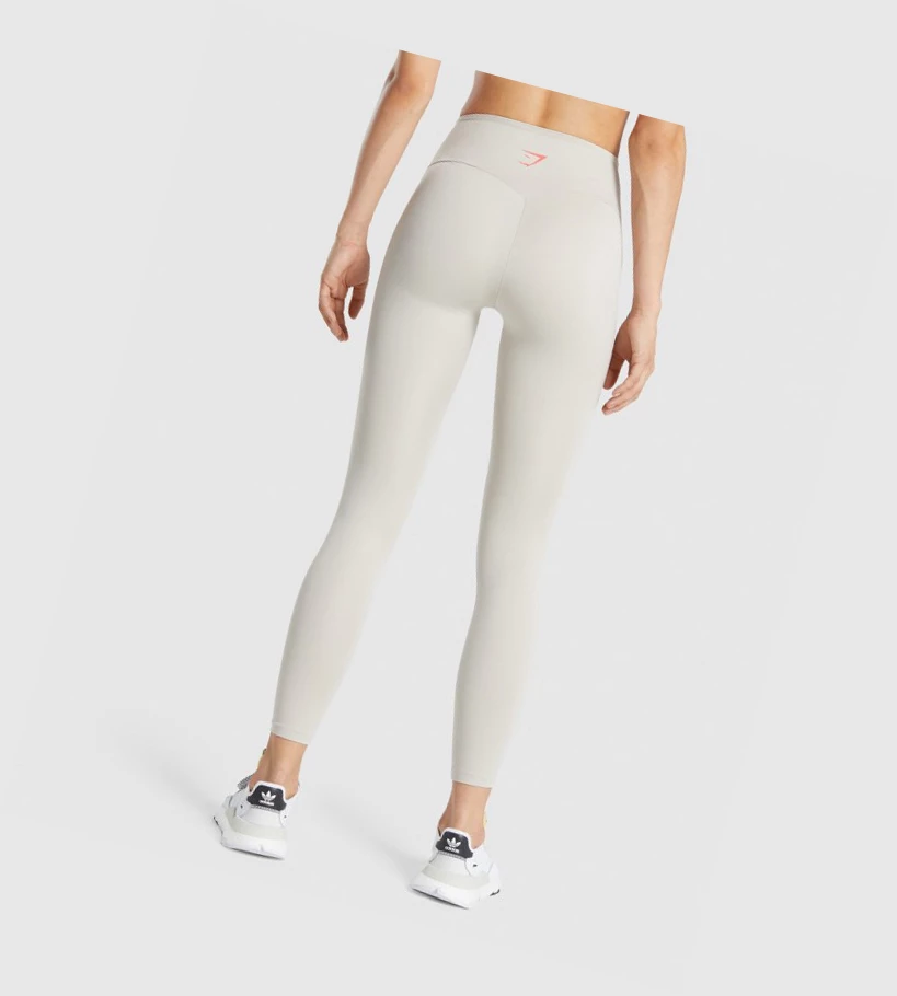 Gymshark Trenings Grafiske High Waisted Leggings Dame Grå | UFHJQK920