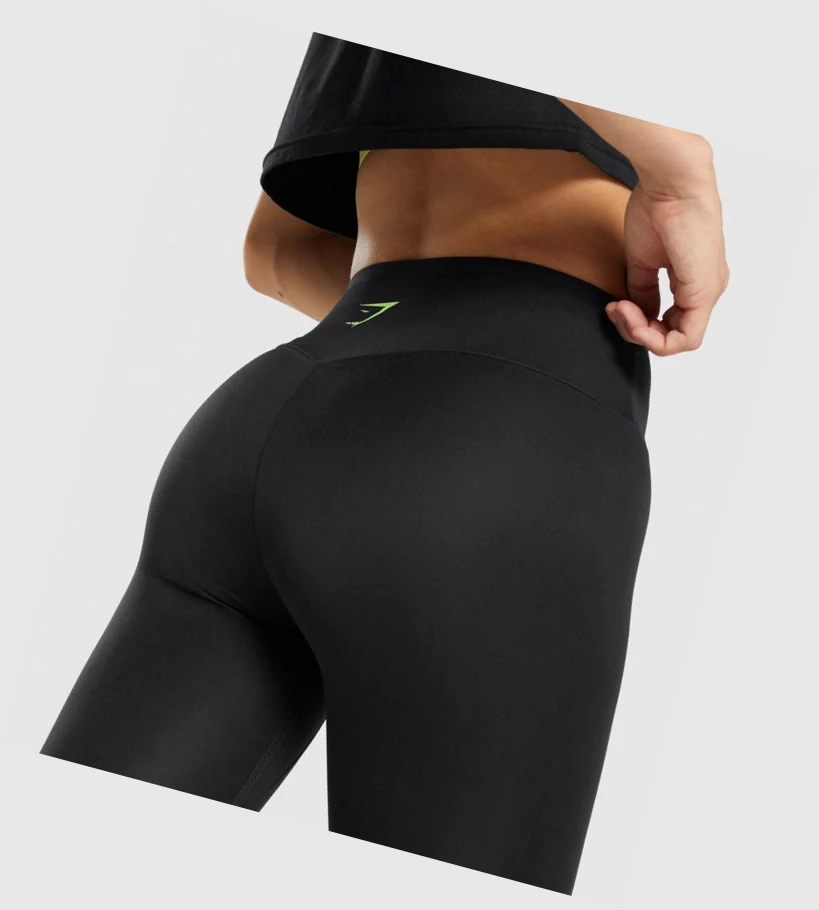 Gymshark Trenings Grafiske High Waisted Leggings Dame Svarte | VKDUNF640