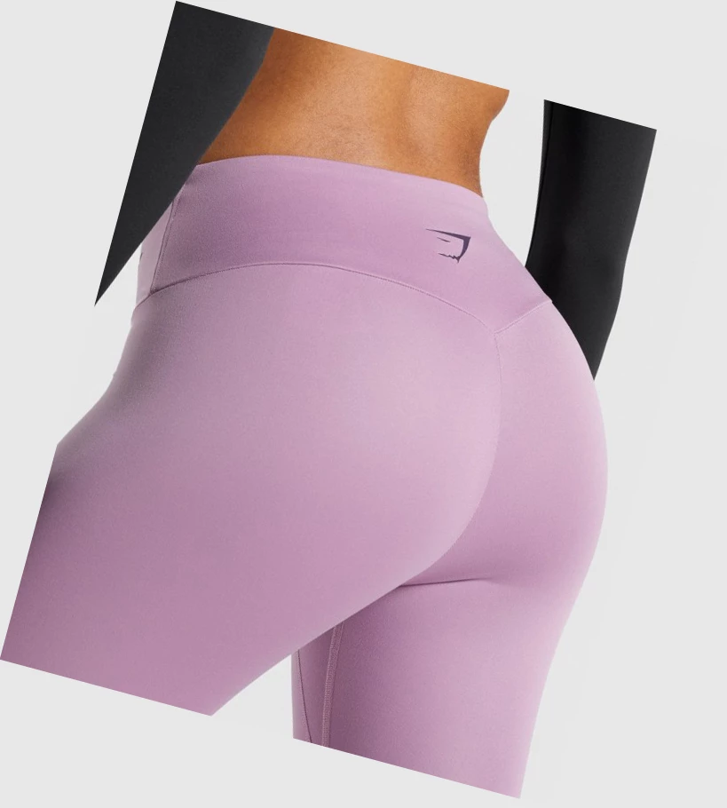 Gymshark Trenings Grafiske High Waisted Leggings Dame Lilla | WYEUAQ613