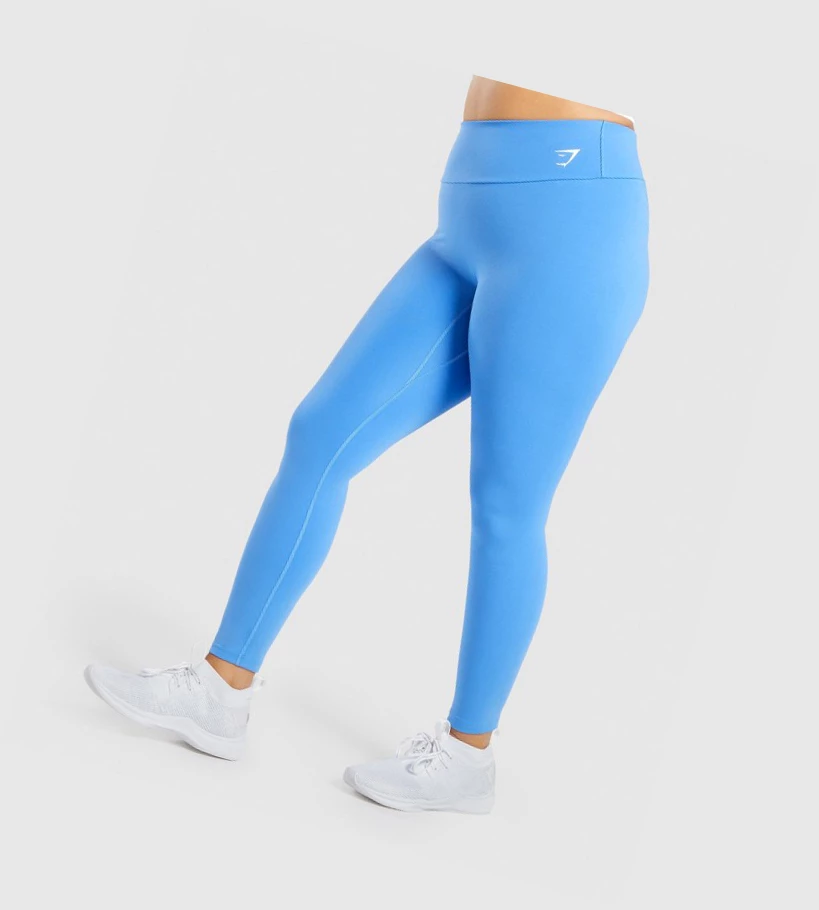 Gymshark Trenings High Waisted Leggings Dame Blå | FKWBYX364