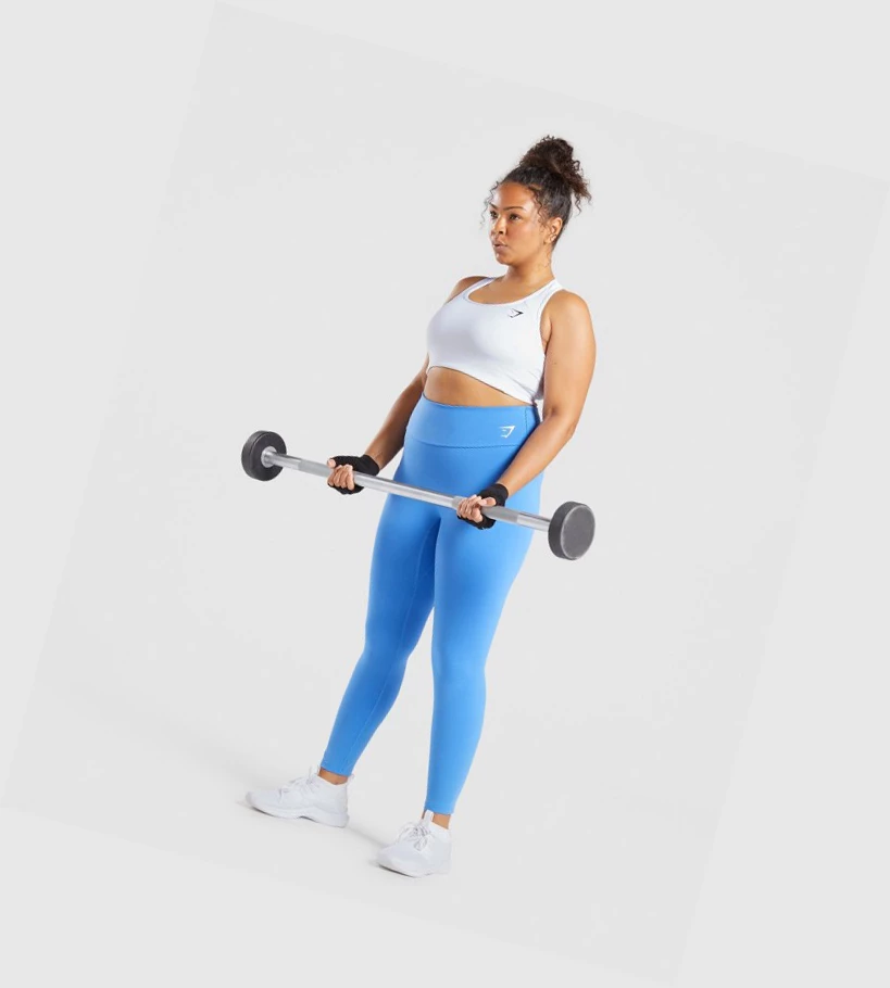 Gymshark Trenings High Waisted Leggings Dame Blå | FKWBYX364