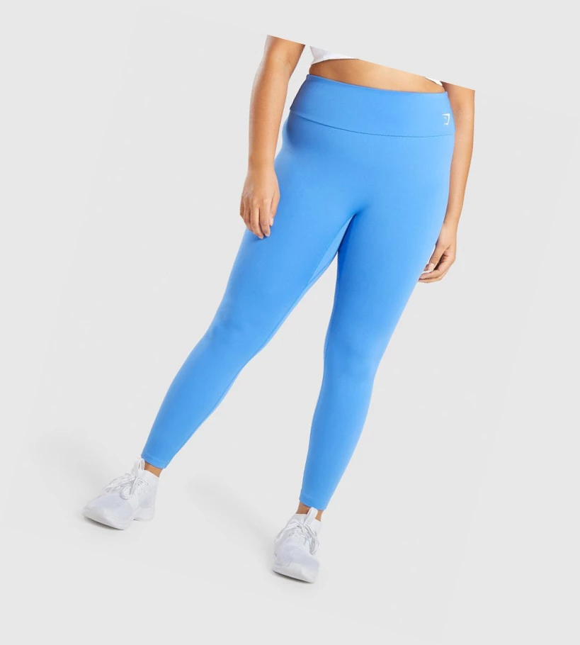 Gymshark Trenings High Waisted Leggings Dame Blå | FKWBYX364