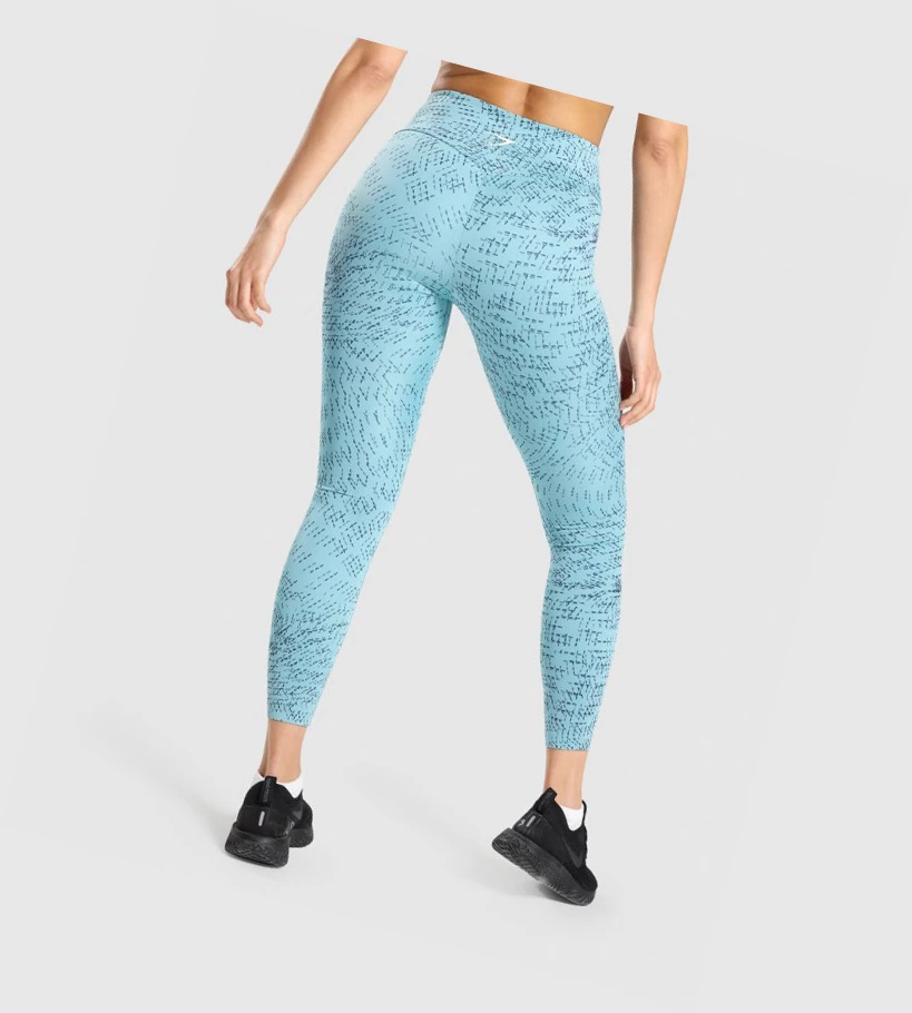 Gymshark Trenings High Waisted Leggings Dame Turkis | PQDKOL351