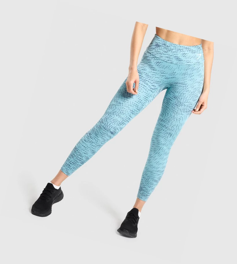 Gymshark Trenings High Waisted Leggings Dame Turkis | PQDKOL351