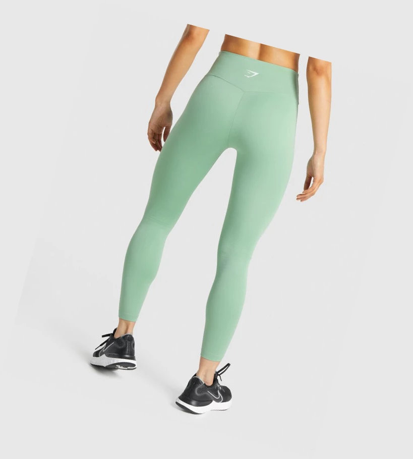 Gymshark Trenings High Waisted Leggings Dame Grønn | RDTJYP108