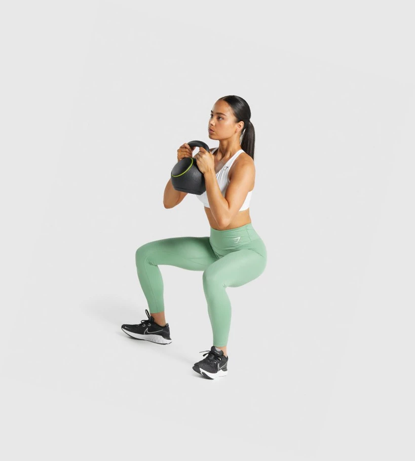 Gymshark Trenings High Waisted Leggings Dame Grønn | RDTJYP108