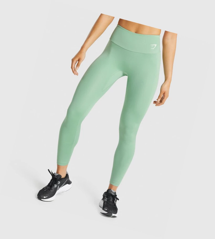 Gymshark Trenings High Waisted Leggings Dame Grønn | RDTJYP108