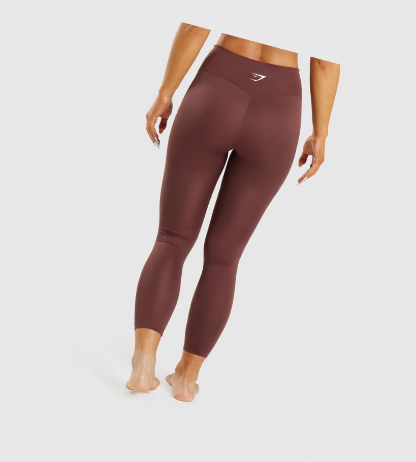 Gymshark Trenings High Waisted Leggings Dame Rosa Brune | VMXEIL450