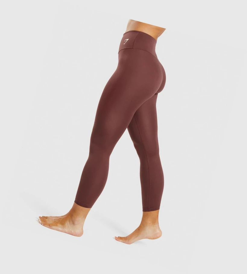 Gymshark Trenings High Waisted Leggings Dame Rosa Brune | VMXEIL450