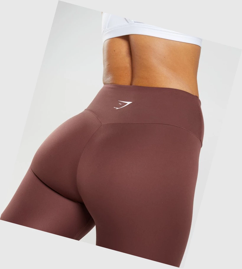 Gymshark Trenings High Waisted Leggings Dame Rosa Brune | VMXEIL450