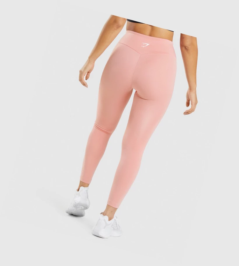 Gymshark Trenings High Waisted Leggings Dame Rosa | YWKMPD687