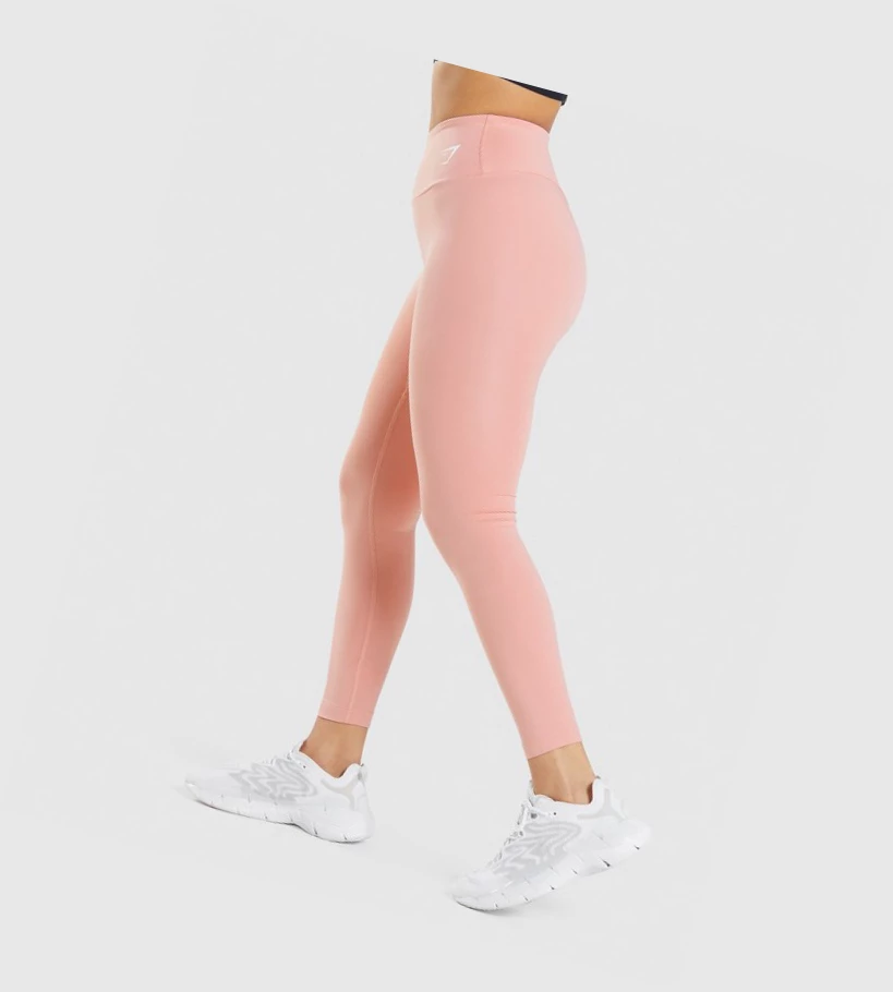 Gymshark Trenings High Waisted Leggings Dame Rosa | YWKMPD687