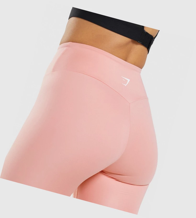 Gymshark Trenings High Waisted Leggings Dame Rosa | YWKMPD687