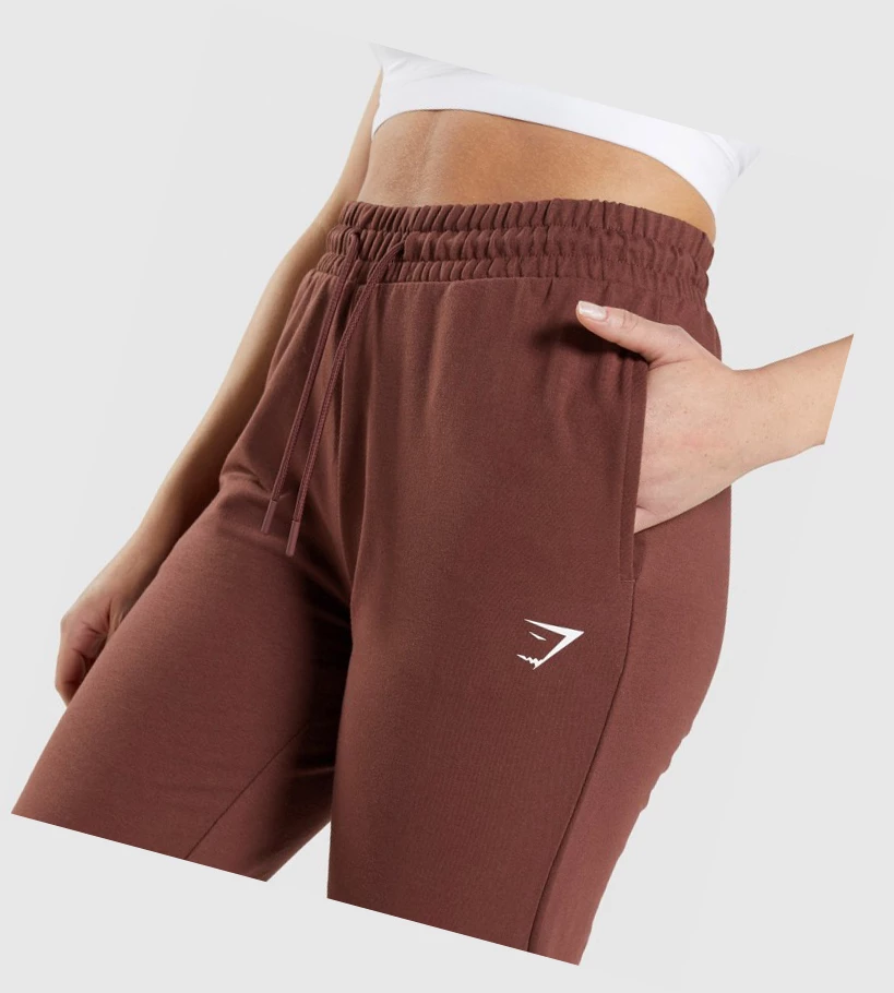 Gymshark Trenings Joggebukser Dame Rosa Brune | KCRQVB267