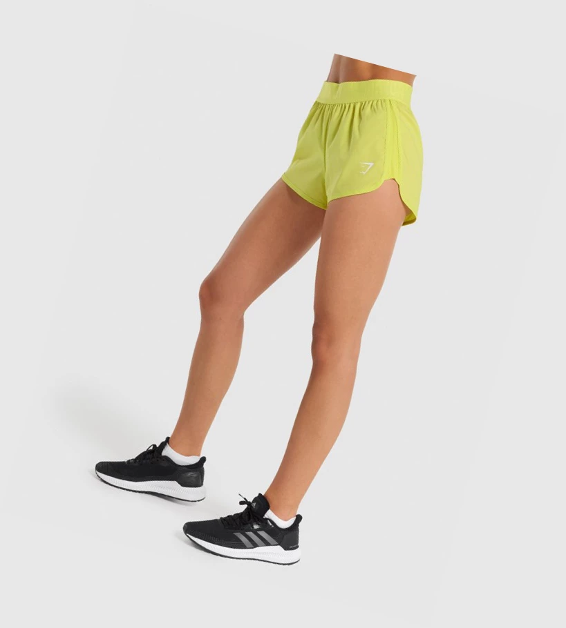 Gymshark Trenings Loose Fit Shorts Dame Gul | BGYIQX937