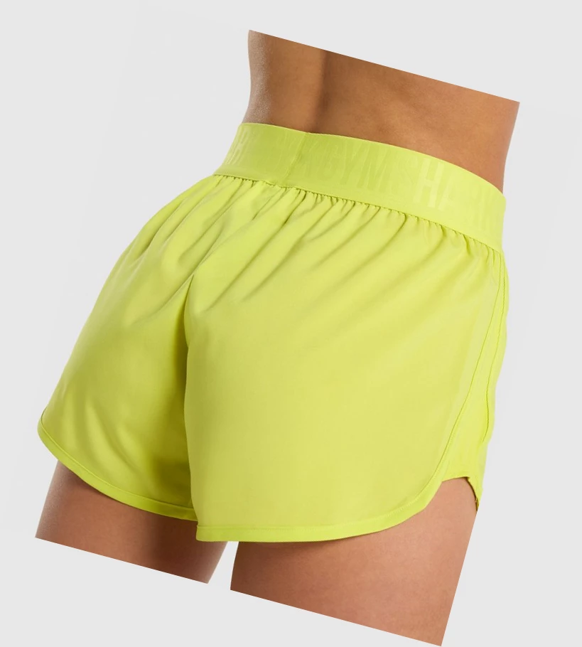 Gymshark Trenings Loose Fit Shorts Dame Gul | BGYIQX937