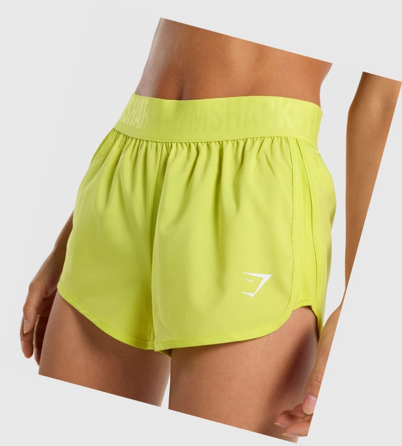 Gymshark Trenings Loose Fit Shorts Dame Gul | BGYIQX937